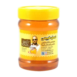 عسل مرکبات طبیعی رضا 470 گرمی تهیه شده از شهد شکوفه های پرتقال و لیمو