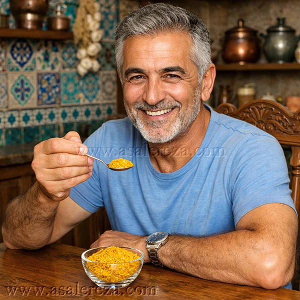 تناسب اندام با گرده گل زنبور عسل
